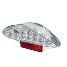 LED TNT achterlicht met goedkeuring inclusief reflector, helder glas/rood voor Jmstar Zeus, Keeway Pixel Mawi Desire Race Power Star Vento Triton Baotian BT49QT-18F1 jaar 05 - 2010