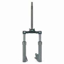 TNT front fork complete, silver for MBK Booster, Yamaha BWS 50 cc model year 2004