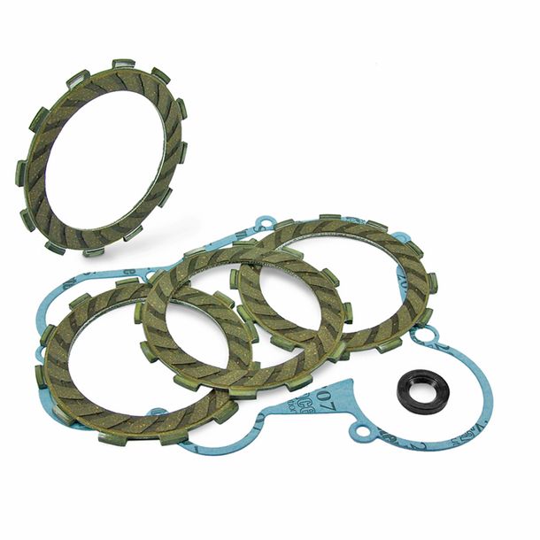Kit de disques d'embrayage TNT Disques d'embrayage TNT avec joints pour Bultaco Astro, Derbi GPR Nude Senda R Classic Lobito R1 Gilera Zulu Enduro Racing SM année 1996 - 2014