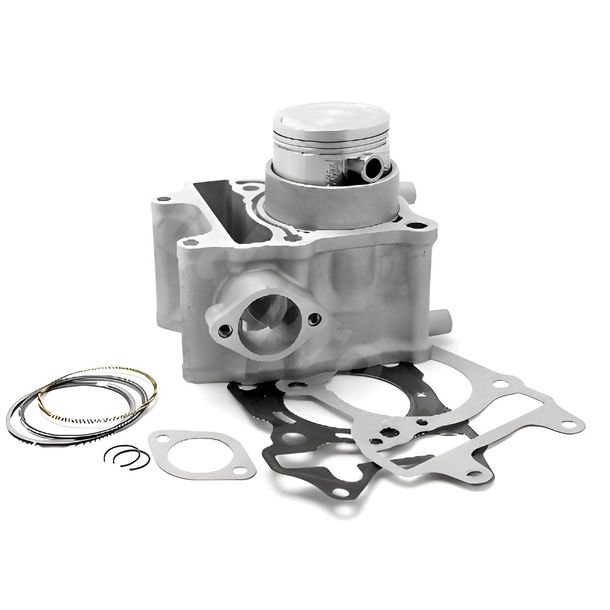 Cilinderkit RB MAX standaard LC grijs gietijzer 150cc Ø 57,3 mm, 14 mm zuigerpen voor Honda PCX SH 150 cc bouwjaar 2005