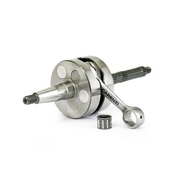 Vilebrequin Carenzi Standard avec roulement à aiguilles, roulement à axe de piston pour Piaggio Easy Moving, jet set Derbi Bullet Italjet, Gilera Typhoon-X, Aprilia Scarabeo, construit entre 1991 et 2018