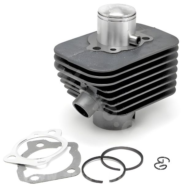 Kit cilindro TNT standard AC in ghisa grigia 50cc Ø 38.2mm, spinotto 10mm, 196121 per Piaggio Grillo Ciao tipo C24 Bravo SI 50 cc