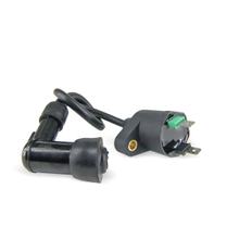 Bobine d'allumage TNT avec câble et prise 2 broches pour Derbi Boulevard GPR Nude Racing Senda R Baja Cross City Terra Adventure Mulhacen Cafe, Piaggio Fly 4V construite 2007 - 2016