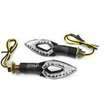Blinker LED OPM APACHE links & rechts mit Zulassung, Klarglas / schwarz, 2 Stück