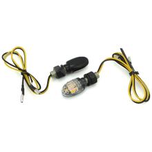 Blinker LED OPM APOLLO links & rechts mit Zulassung, Klarglas / schwarz, 2 Stück