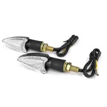Blinker LED OPM ARROW links & rechts, mit Zulassung, Klarglas / schwarz, 2 Stück