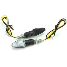 Blinker LED OPM DRAGO links & rechts, mit Zulassung, Klarglas / schwarz, 2 Stück