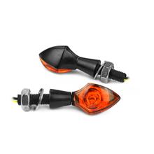 Blinker LED OPM DROPE links & rechts, mit Zulassung, orange / schwarz, 2 Stück