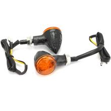 Blinker LED OPM GIBSON links & rechts, mit Zulassung, orange / schwarz, 2 Stück