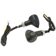 Blinker LED OPM GIBSON links & rechts, mit Zulassung, rauchgrau / schwarz, 2 Stück