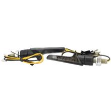 Blinker LED OPM SHORTY links & rechts, mit Zulassung, rauchgrau / schwarz, 2 Stück