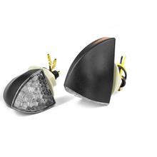 Blinker LED TNT BEAN links & rechts, mit Zulassung, Klarglas / schwarz, 2 Stück