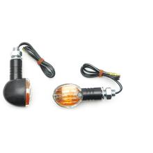 Blinker TNT SPHERA links & rechts, mit Zulassung, Klarglas / schwarz, 2 Stück