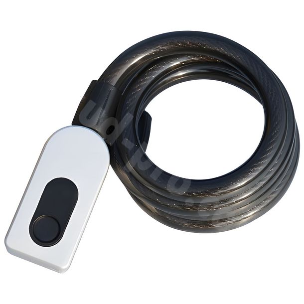 LOCKFORCE anti-theft cable lock bicycle lock with fingerprint Ø 12mm, 1.07m