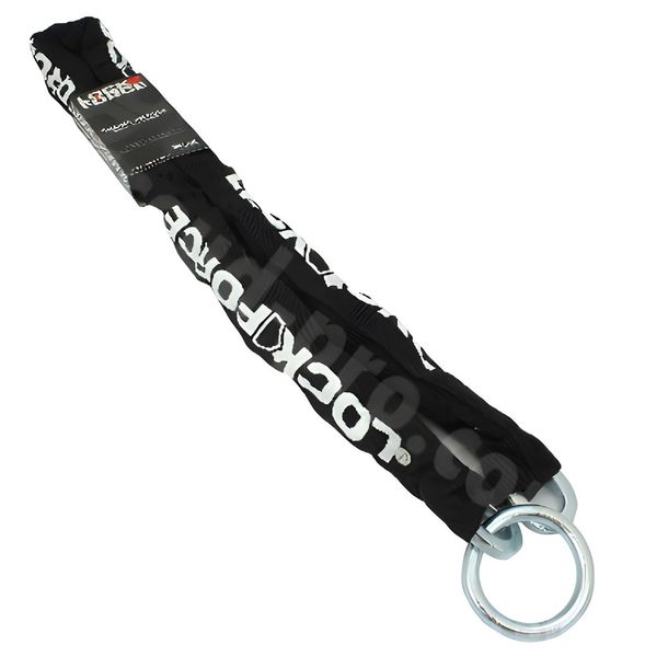 LOCKFORCE anti-theft chain lock Ø 9.5 mm, ring Ø 10 mm, incl. fabric jacket, 1.50 m