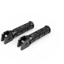 Conjunto de apoios de pé OPM suportes de pé em alumínio Ø 8mm universal, prata, 2 peças
