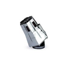 Carenzi EVO 2 45° luchtfilter Ø 28/35mm, chroom/rood