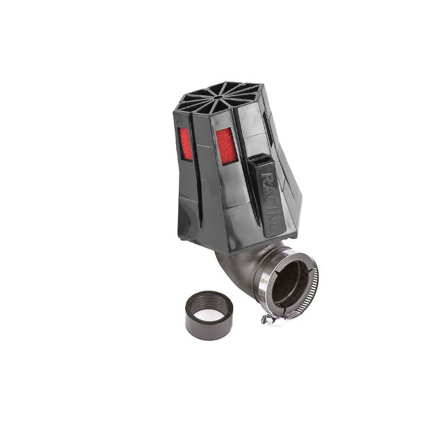 Luftfilter Carenzi Revolut II 90° Ø 28mm / 35mm universal, schwarz