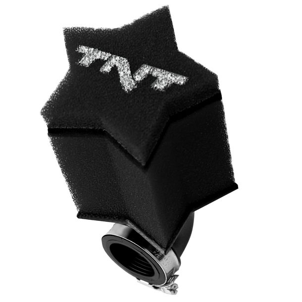 Luftfilter TNT Star 90° Ø 28mm / 35mm universal, schwarz