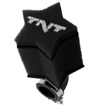 Filtro de ar TNT Star 90° Ø 28mm / 35mm universal, preto