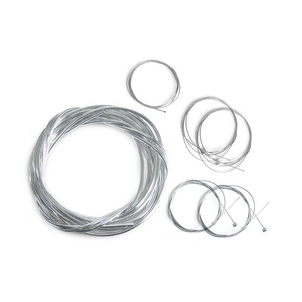 Reparaturset Seilzug TNT Bowdenzug Gaszug Bremszug Schaltzug Kupplungszug inkl. Kappen & Hülle, chrom