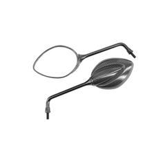 TNT rearview mirror ELEGANT left & right M8 universal, carbon look, 2 pieces