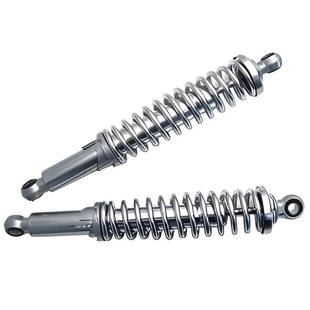 TNT schokdemperset 320 mm verstelbaar, chroom/zilver, 2 stuks