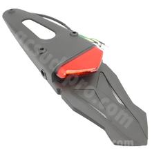 Kennzeichenhalter TNT Nummernschildhalter inkl. LED Rücklicht mit Zulassung, rot