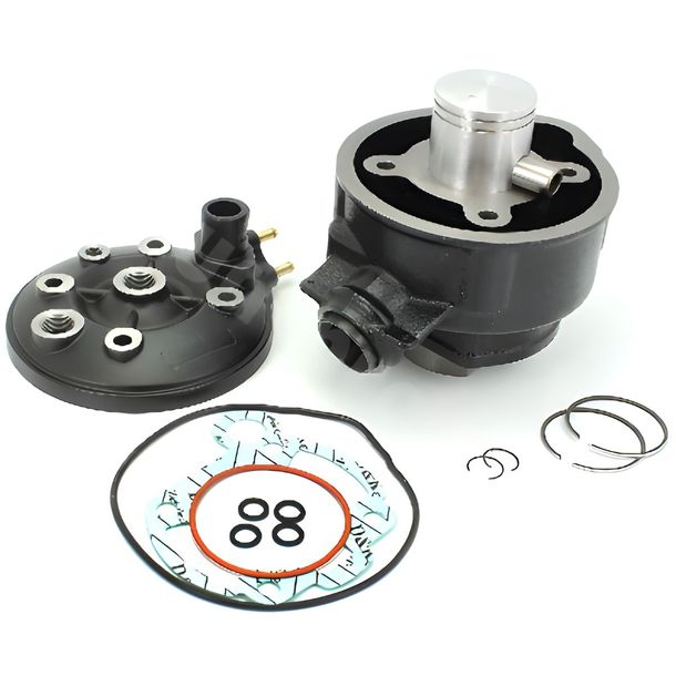 Carenzi Evolution cast iron complete cylinder kit incl. gaskets for HRD Sonic Enduro, Derbi GPR Nude SM HM CRE Derapage RR Motorhispania YR11 VTVDV1CE20101 built 1986 - 2017
