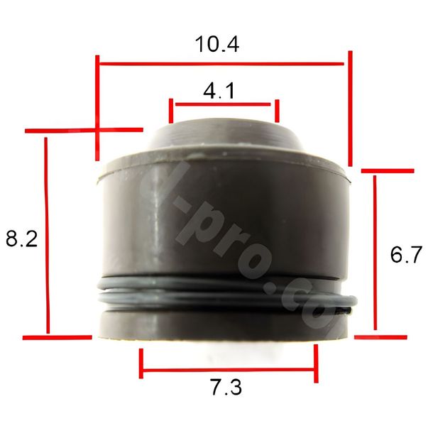 RB MAX valve stem gasket set Ø 7.3/4.1 mm, 8.2/6.7 mm, 10 pieces, 12209-MA6-003/766514/09289-04002-000/52SE21190000 for Honda FES Pantheon built 2001 - 2013