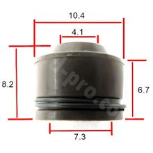 Ventilschaftdichtungssatz RB MAX Ø 7,3 / 4,1mm, 8,2 / 6,7mm, 10 Stück, 12209-MA6-003 / 766514 / 09289-04002-000 / 52SE21190000 für Honda FES Pantheon Bj. 2001 - 2013