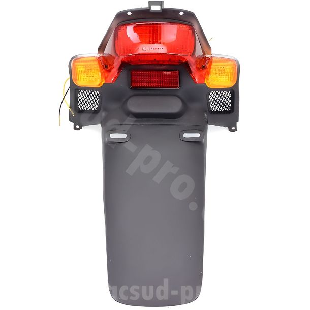 Rücklicht / Kennzeichenbeleuchtung TNT inkl. Kennzeichenhalter mit Zulassung für MBK Booster NG, Yamaha BWS 50 ccm Bj. 1999