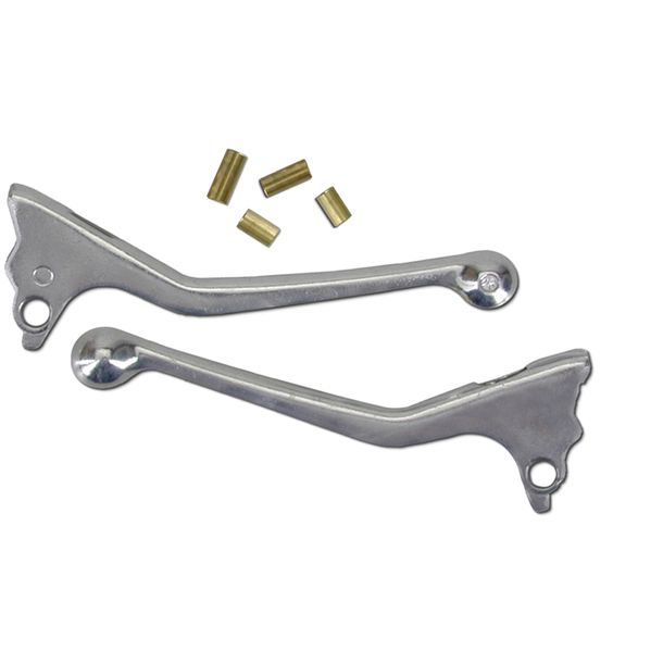Set leve freno in alluminio TNT, sinistra e destra, argento, 2 pezzi per Peugeot 103 MVL M Fox 50 ccm