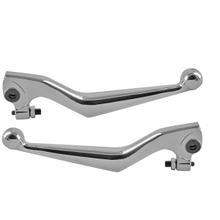 RB MAX CNC aluminium remhendelset, chroom, 2 stuks voor Peugeot Satelis compressor 2 125 ccm