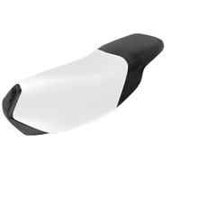 Seat cover TNT seat cover, white/black/carbon look for Peugeot X-Fight 3 Speedfight 2 AC 307 WRC LC 50 ccm model year 2002 - 2004