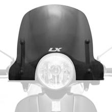 Windschild Faco SPORT Windschutzscheibe inkl. Halterung, rauchgrau für Vespa LXV 1 2V E2 LX 3V Touring 50 - 150 ccm Bj. 2005 - 2015