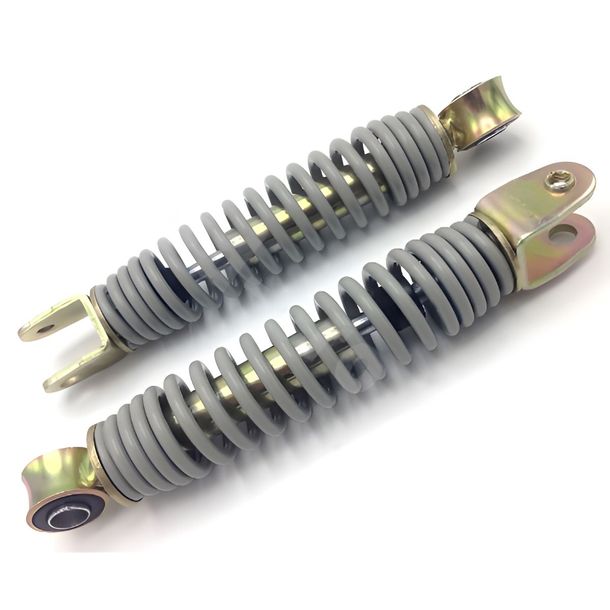 Set ammortizzatori TNT 195mm, grigio/argento, 2 pezzi per Yamaha PW 50 ccm del 1980 - 2024