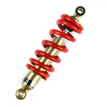 Federbein TNT Stoßdämpfer 255mm, rot / silber Öldruck für Yamaha TZR R1 RR 50 ccm Bj. 2002 - 2003