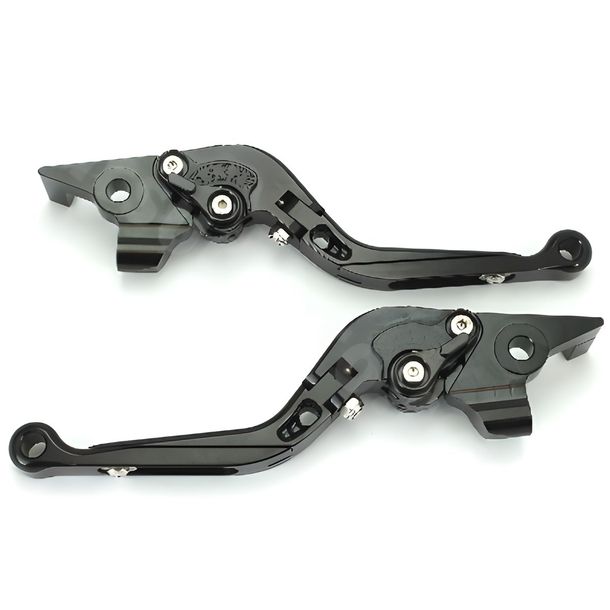 RB MAX CNC aluminium remhendelset, zwart, 2 stuks voor Yamaha T-Max XP 500 - 560 ccm bouwjaar 2008