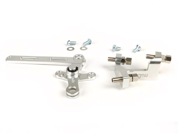 Shifter scale set inclusief bedieningsblok BGM gemaakt door JPP Aluminium CNC voor Lambretta LI, LIS, SX, TV (serie 2-3), SX, DL, GP