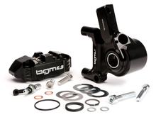 Pinza freno anteriore BGM con supporto per pinza freno CNC Touring a 4 pistoncini con montaggio radiale tipo a tamburo per LML LML, Stella, Star