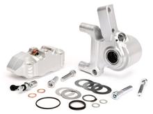 Pinza freno anteriore BGM con supporto per pinza freno CNC Touring a 4 pistoncini con montaggio radiale tipo a tamburo per LML LML, Stella, Star