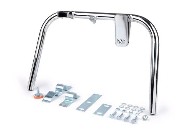 Béquille principale du système BGM Soft Stop V2 Ø 20 mm pour Vespa Smallframe (10") V50, V90, PV125, ET3