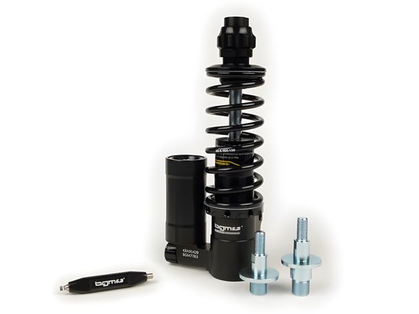 BGM front shock absorber SC/F16 COMPETITION 195mm + 205mm for Vespa PK