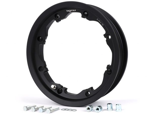 Felge BGM schlauchlos 2.10-10 Zoll Aluminium für Lambretta LI Serie 1-3, LI S, SX, TV Serie 2-3