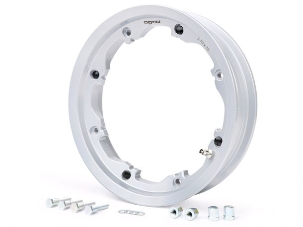 Felge BGM schlauchlos 2.10-10 Zoll Aluminium für Lambretta LI Serie 1-3, LI S, SX, TV Serie 2-3