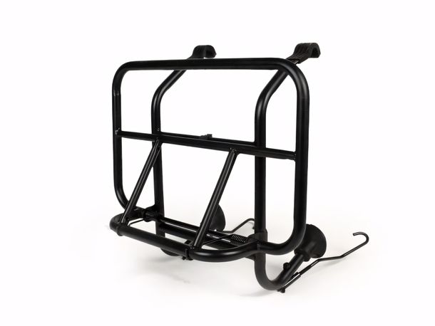 Nosný zavazadlový systém Moto Nostra, skládací, přední pro Vespa Smallframe V50, PV125, ET3, PK S, PK XL, PK XL2 Largeframe Rally180 / 200, Sprint150, TS125, GT125, GTR125, PX80, PX125, PX150, PX200
