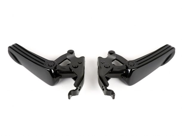 Moto Nostra voetsteunset/glanzend zwart voor Vespa GT, GTL, GTS 125-300, GTV tot 2023
