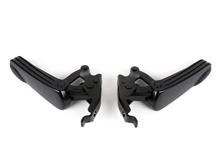 Fußrasten-Set Moto Nostra / schwarz glänzend für Vespa GT, GTL, GTS 125-300, GTV bis 2023