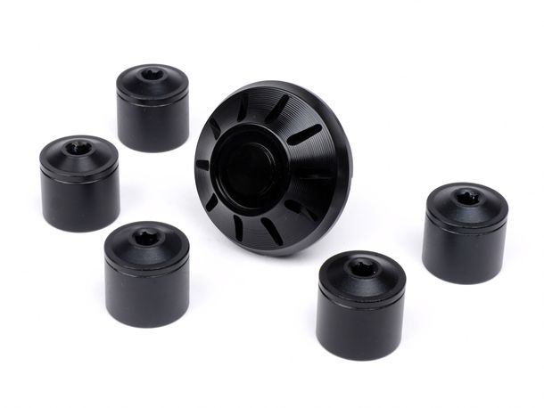 Moto Nostra CNC-wielmoerafdekset, diameter 35 mm, voor Vespa ET2, ET4, GT, GTL, GTS, GTV, LX, LXV, S, Gilera Fuoco, Piaggio Fly, Hexagon, Liberty, MP3, Sfera RST, Zip FR, Zip II, Zip SP